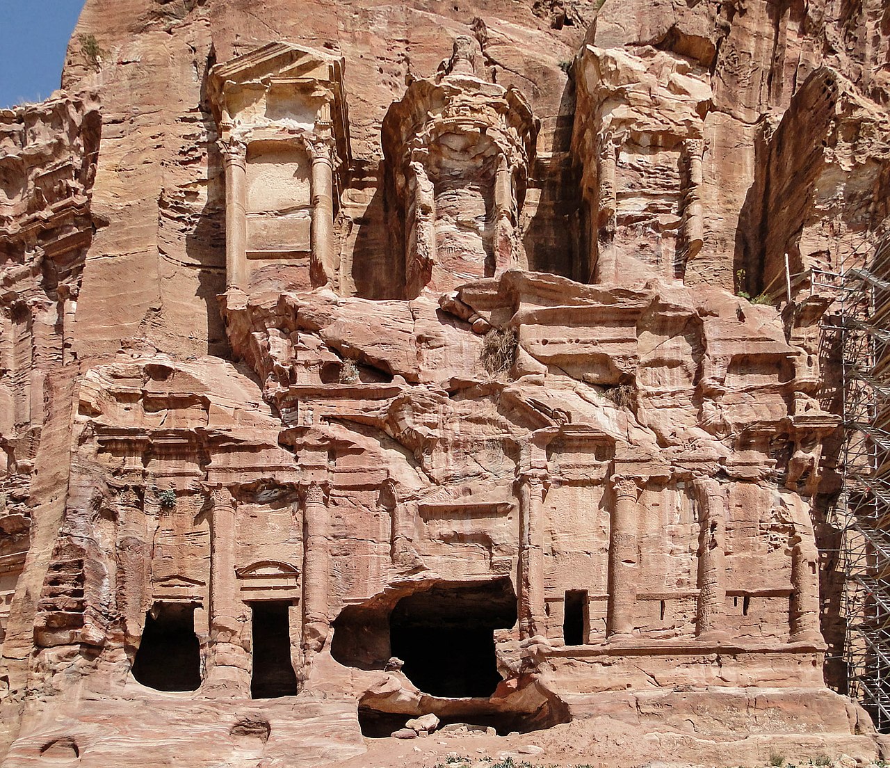 The Corinthian Tomb in Petra, Jordan