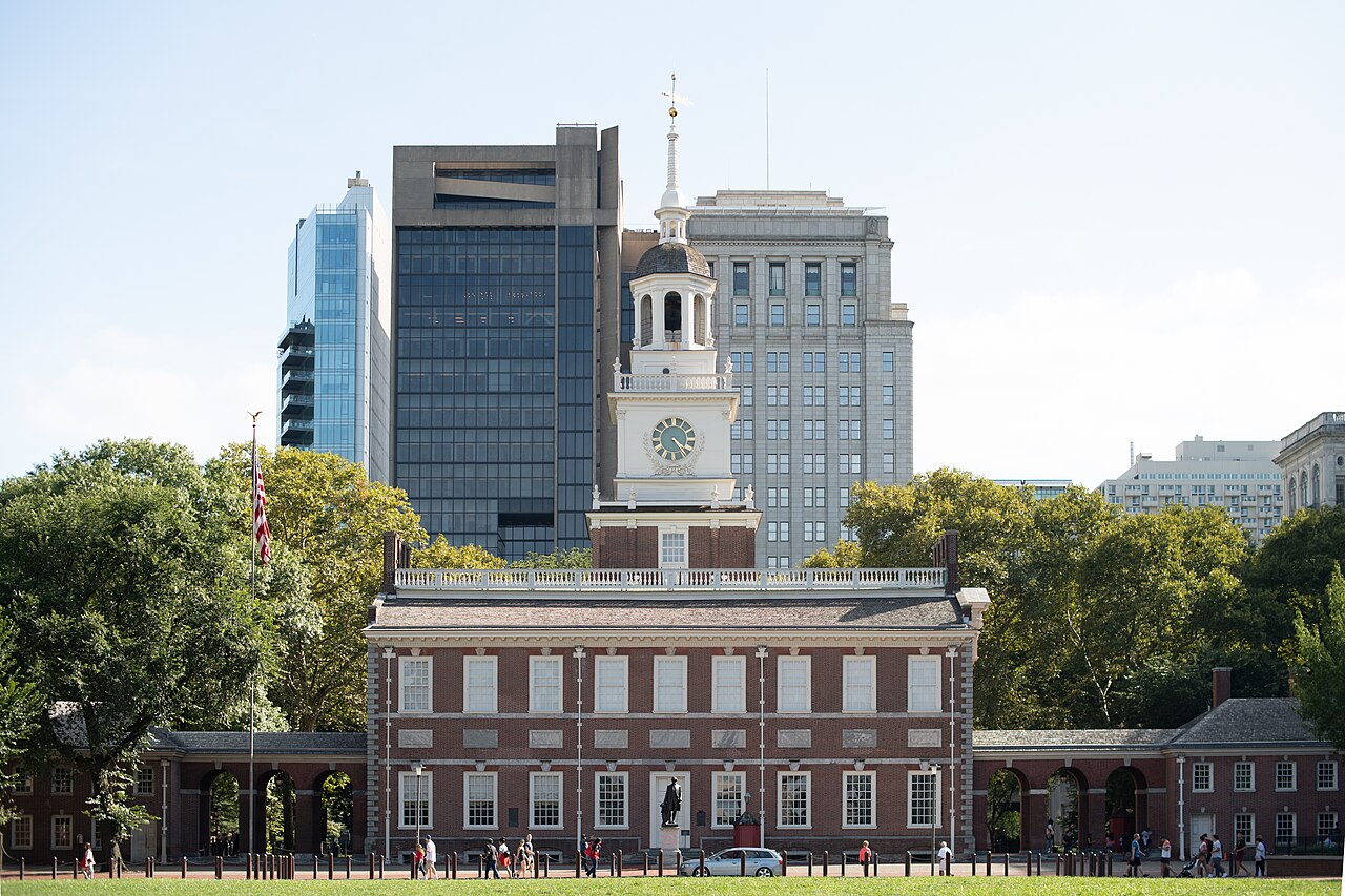 The north side of the Independence Hall, August 2019