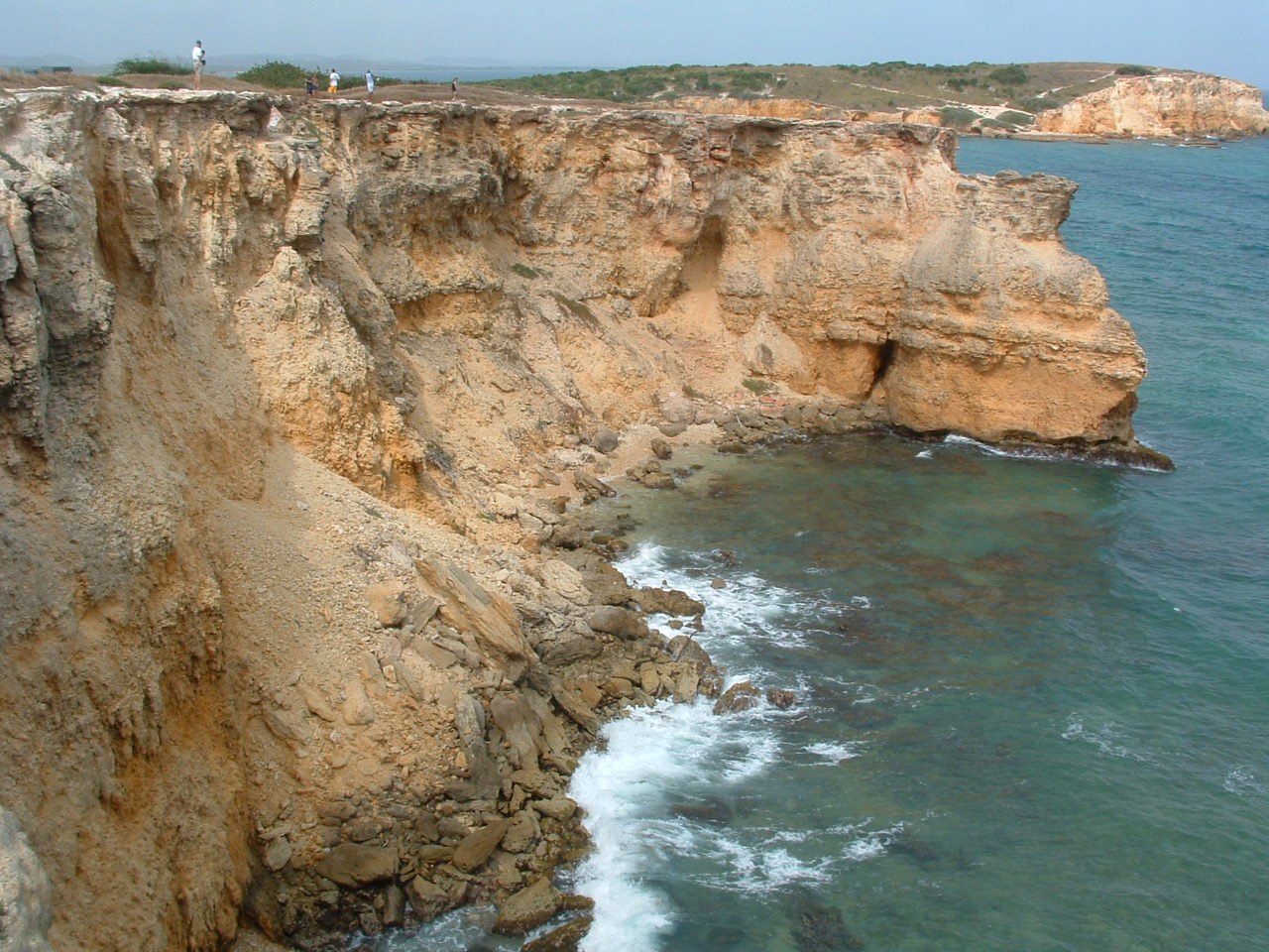 Coastal cliffs near the Los Morrillos Lighthouse
