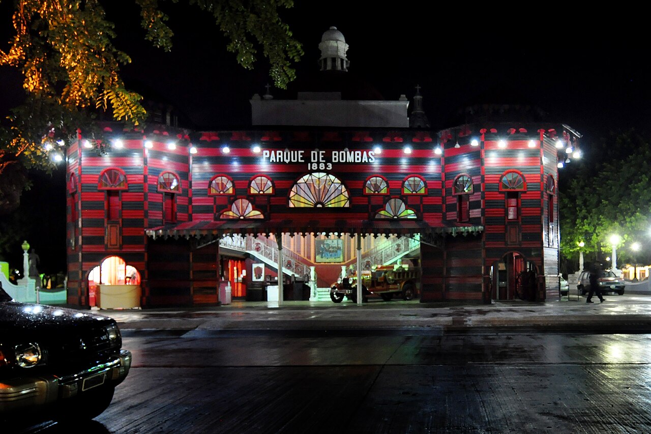 Parque de Bombas (literally in English "Park of Pumps") is a historic firehouse building in Ponce, Puerto Rico.