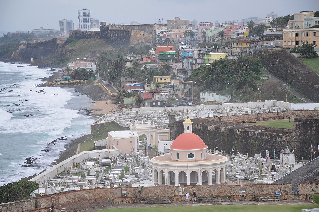 Santa María Magdalena de Pazzis Cemetery is a colonial-era cemetery located in Old San Juan, Puerto Rico. It is the final resting place of many of Puerto Rico's most prominent natives and residents. C