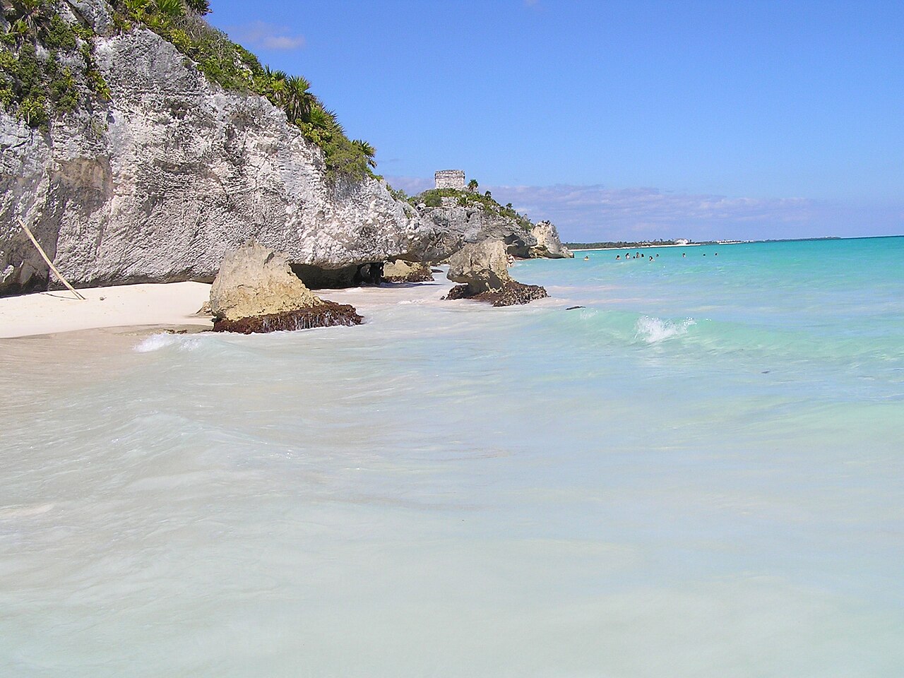 Beach at Tulum Ruins