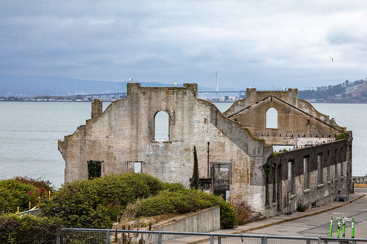 Officers’ Club, Alcatraz Island, San Francisco, California, USAAlcatraz, the rocky island in San Francisco Bay, transformed from a strategic military base to the most notorious maximum security prison