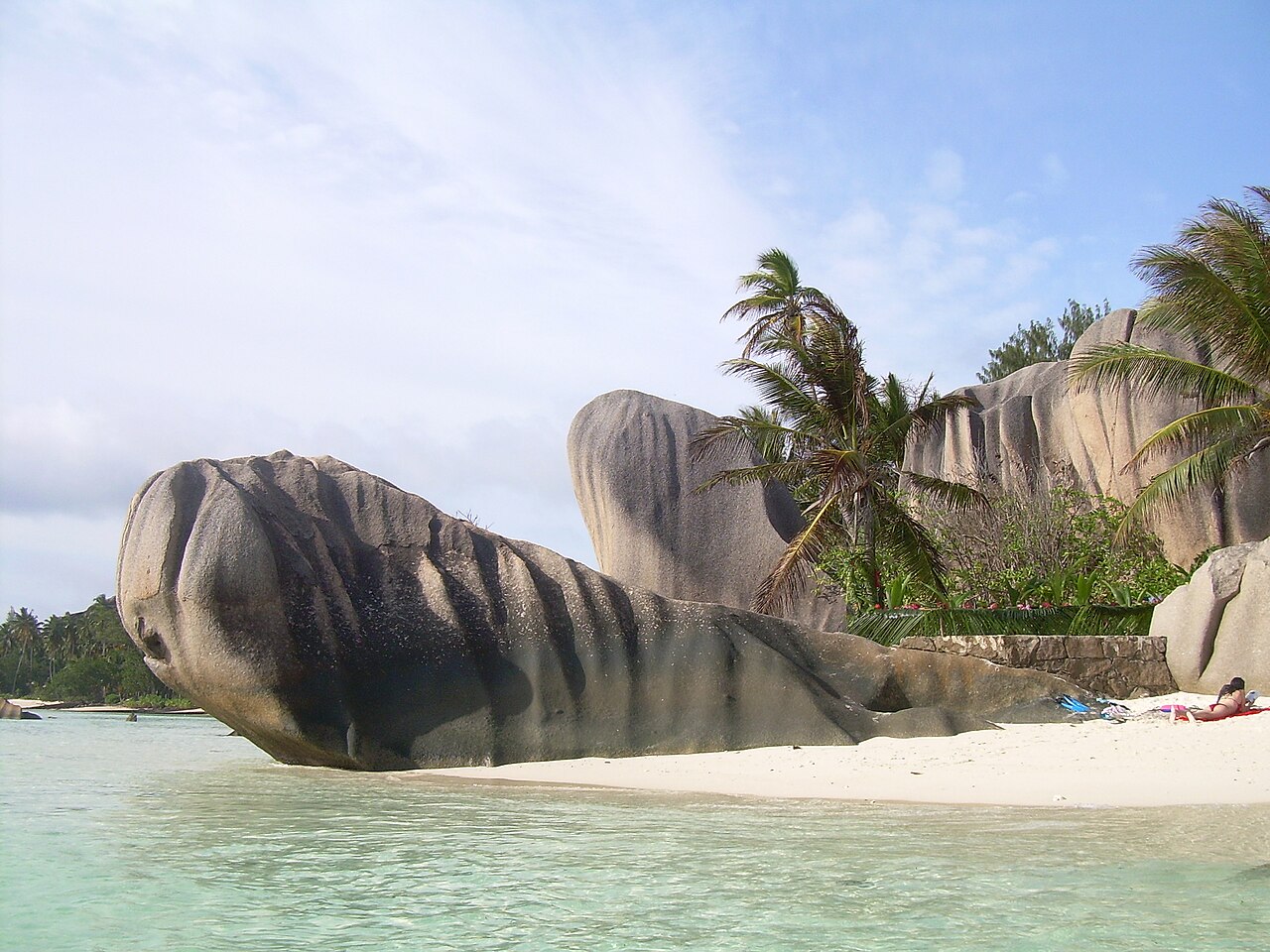 Anse Source d'Argent, a famous beach on the island of La Digue, Seychelles.