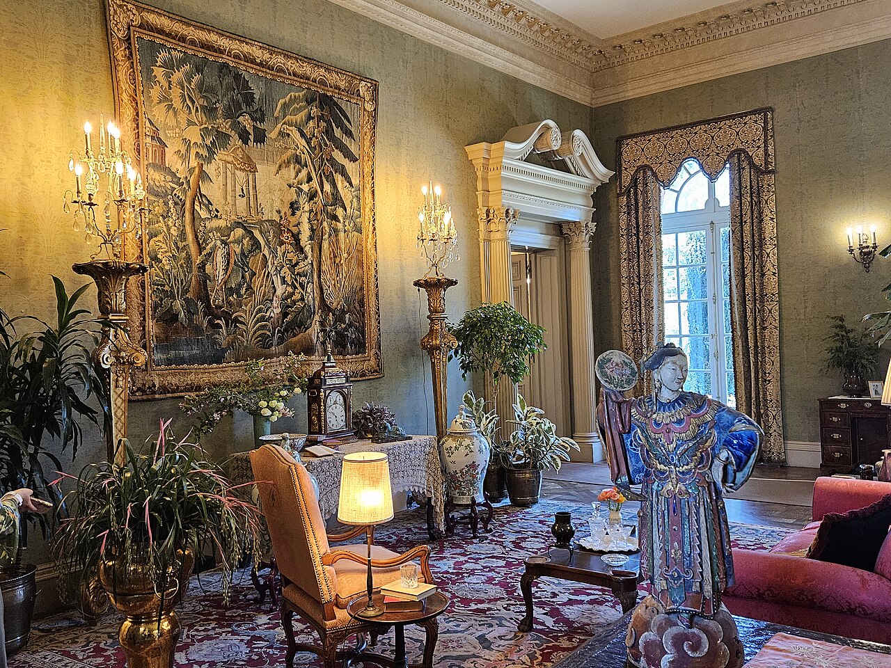 Interior of Filoli Palace, Filoli, Woodside, San Mateo County, Northern California