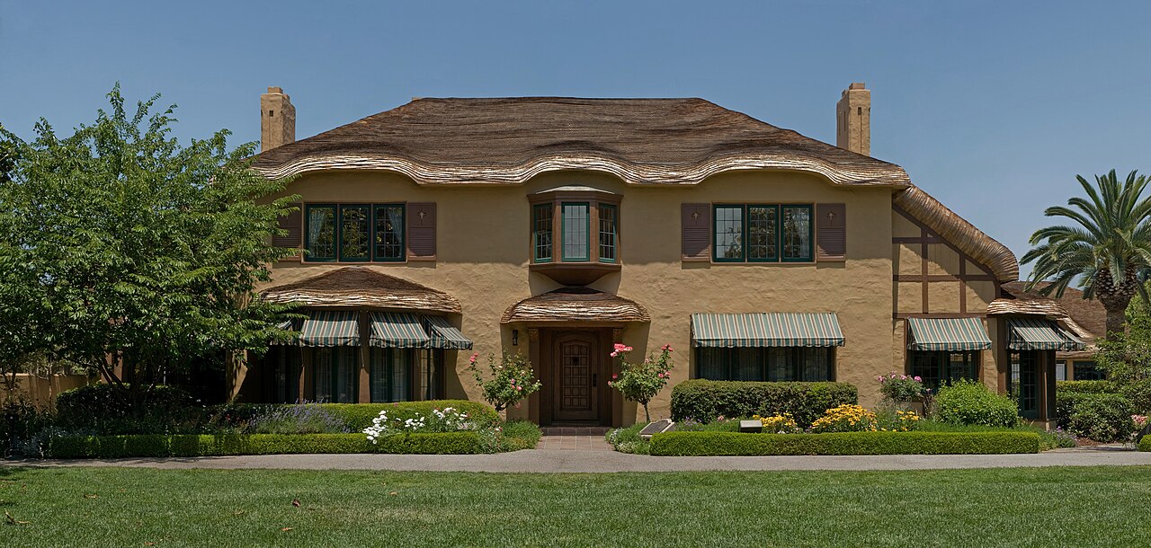 The Ainsley House in Campbell, California is an English Tudor-style house built in the 1930s that is now listed on the National Register of Historic Places.