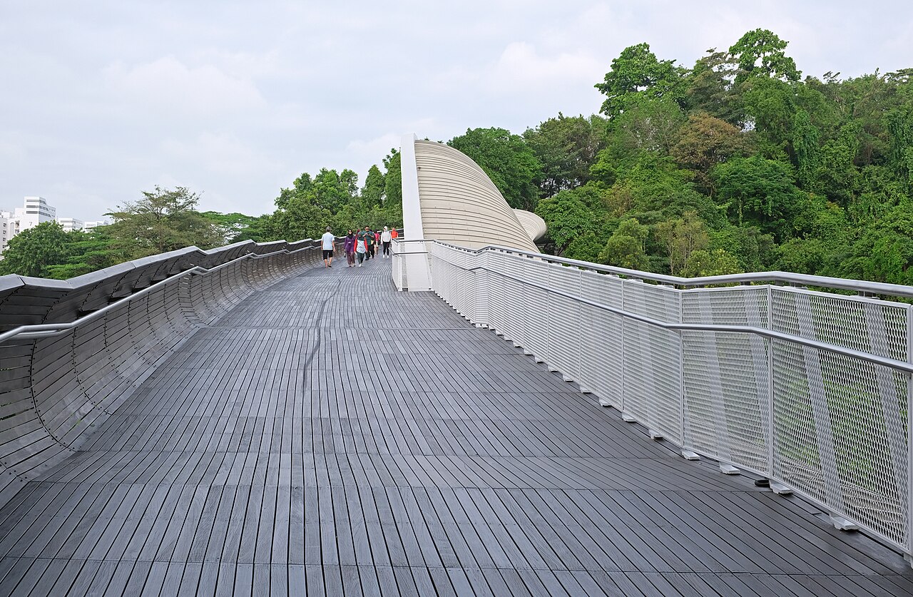 Henderson Waves, a pedestrian bridge crossing Henderson Road in the Southern Ridges in Singapore