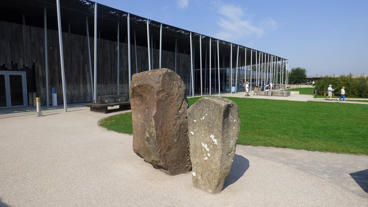 Bluestone and Sarsen at Stonehenge Visitor Centre