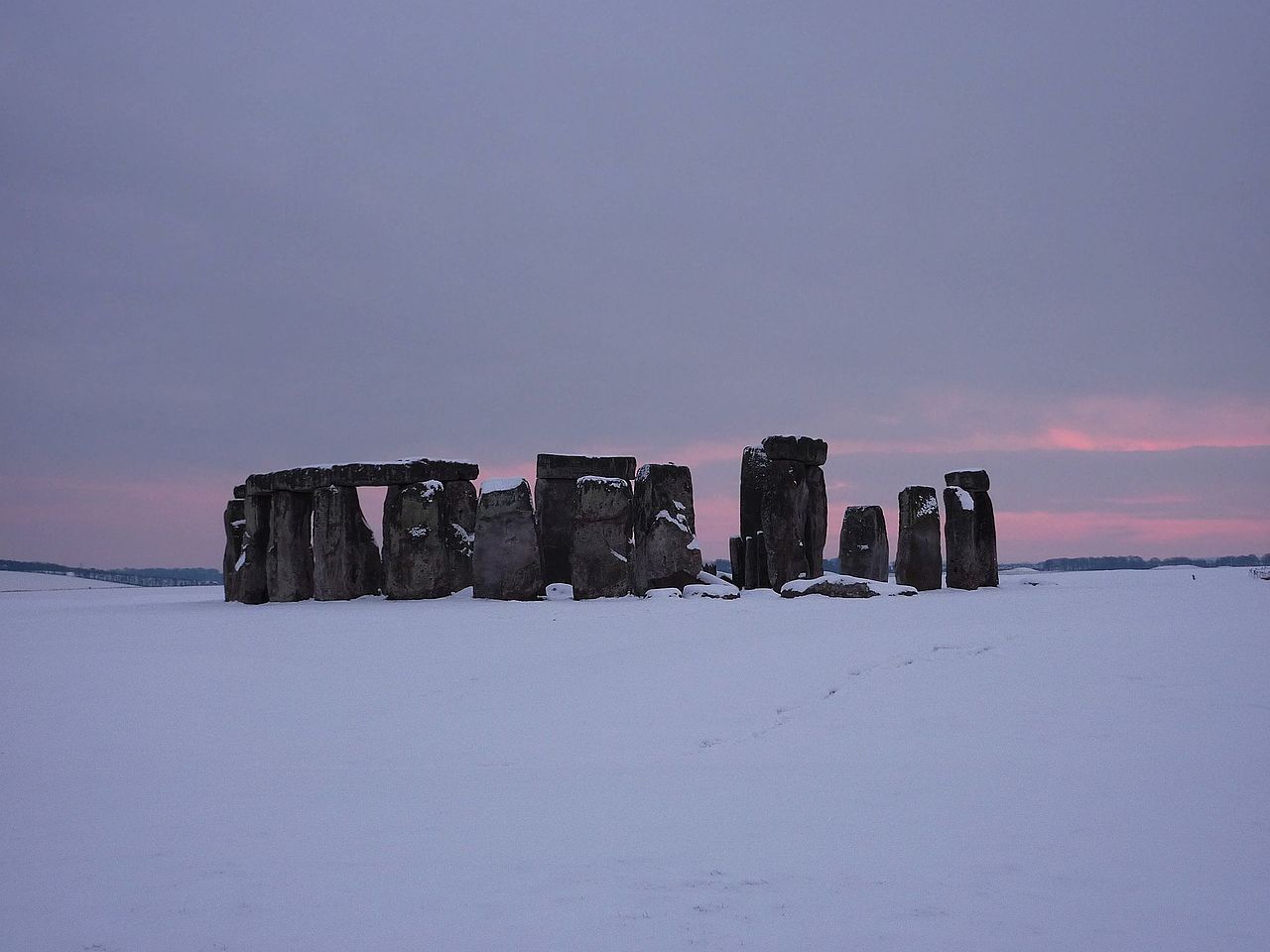 Stonehenge in the Snow