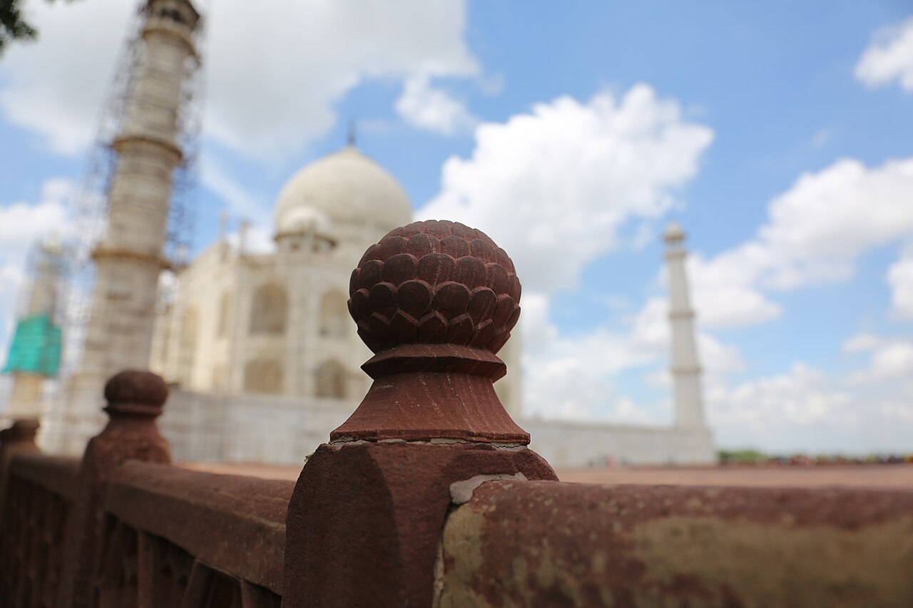 Taj Mahal Minaret Detail, Agra, India