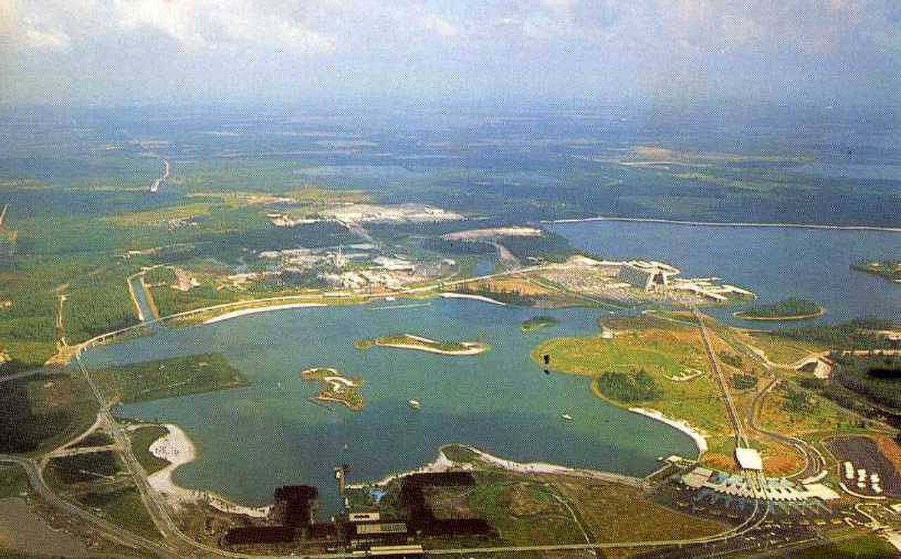 Aerial view of 'The Vacation Kingdom of the World ', Disney World